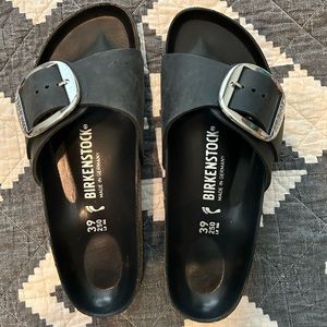Big buckle Birkenstocks. Practically new. Worn 2-3 times.